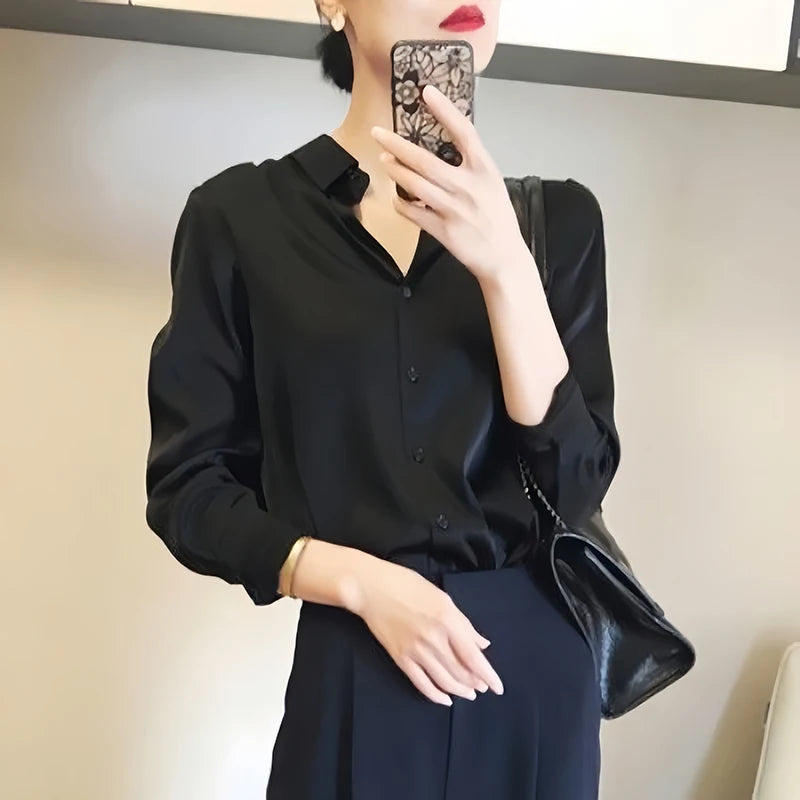 Long Elegant French Blouses